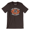 Los Angeles Bulldogs Football Men/Unisex T-Shirt-Chocolate/Brown-Allegiant Goods Co. Vintage Sports Apparel