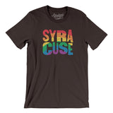 Syracuse New York Pride Men/Unisex T-Shirt-Brown-Allegiant Goods Co. Vintage Sports Apparel