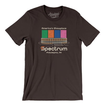 Philadelphia Spectrum Men/Unisex T-Shirt-Brown-Allegiant Goods Co. Vintage Sports Apparel