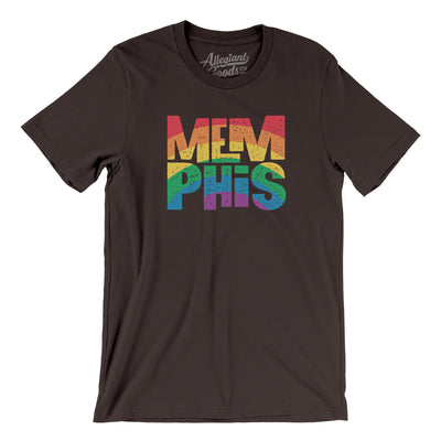 Memphis Tennessee Pride Men/Unisex T-Shirt-Brown-Allegiant Goods Co. Vintage Sports Apparel