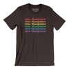 New Hampshire Pride Men/Unisex T-Shirt-Chocolate/Brown-Allegiant Goods Co. Vintage Sports Apparel