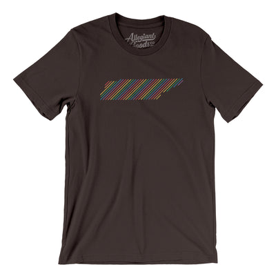 Tennessee Pride State Men/Unisex T-Shirt-Brown-Allegiant Goods Co. Vintage Sports Apparel