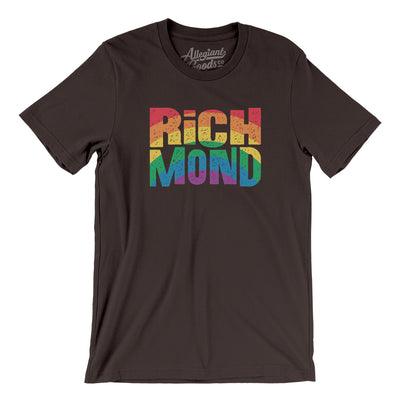 Richmond Virginia Pride Men/Unisex T-Shirt-Brown-Allegiant Goods Co. Vintage Sports Apparel