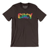 Cincinnati Ohio Pride Men/Unisex T-Shirt-Brown-Allegiant Goods Co. Vintage Sports Apparel