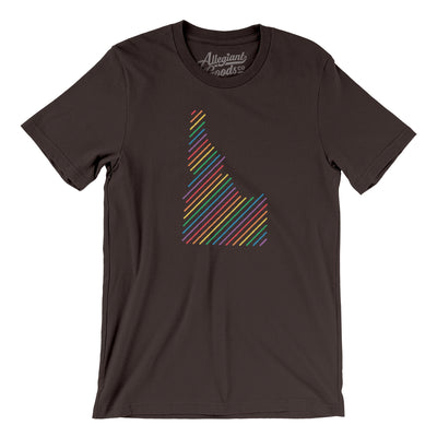 Idaho Pride State Men/Unisex T-Shirt-Brown-Allegiant Goods Co. Vintage Sports Apparel