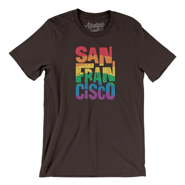 San Francisco California Pride Men/Unisex T-Shirt-Allegiant Goods Co. Vintage Sports Apparel