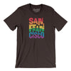 San Francisco California Pride Men/Unisex T-Shirt-Brown-Allegiant Goods Co. Vintage Sports Apparel
