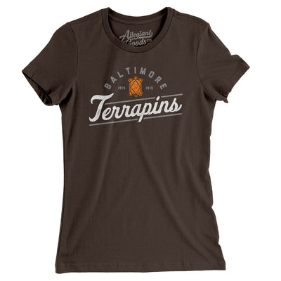 Baltimore Terrapins Baseball Women's T-Shirt-Allegiant Goods Co. Vintage Sports Apparel