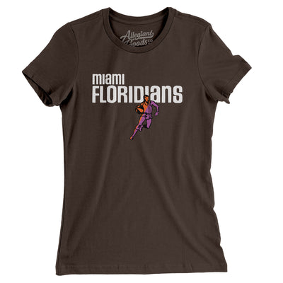 Miami Floridians Basketball Women's T-Shirt-Allegiant Goods Co. Vintage Sports Apparel