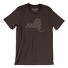 New York Pride State Men/Unisex T-Shirt-Brown-Allegiant Goods Co. Vintage Sports Apparel