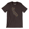 California Pride State Men/Unisex T-Shirt-Brown-Allegiant Goods Co. Vintage Sports Apparel