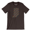 Indiana Pride State Men/Unisex T-Shirt-Brown-Allegiant Goods Co. Vintage Sports Apparel