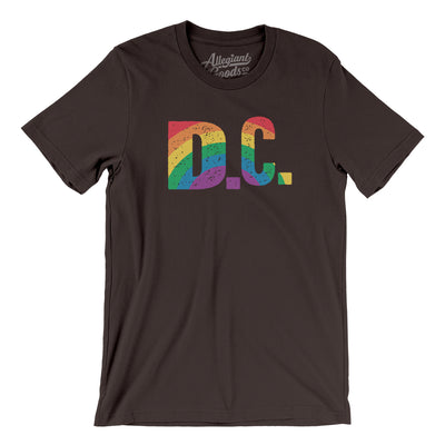 Washington D.C. Pride Men/Unisex T-Shirt-Brown-Allegiant Goods Co. Vintage Sports Apparel