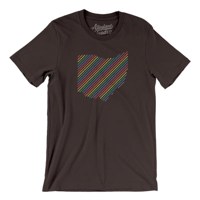 Ohio Pride State Men/Unisex T-Shirt-Brown-Allegiant Goods Co. Vintage Sports Apparel