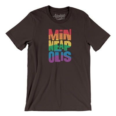 Minneapolis Minnesota Pride Men/Unisex T-Shirt-Brown-Allegiant Goods Co. Vintage Sports Apparel