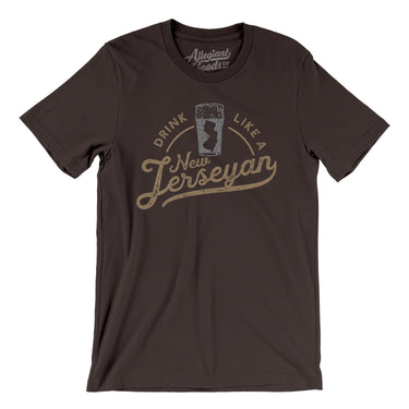 Drink Like a New Jerseyan Men/Unisex T-Shirt-Allegiant Goods Co. Vintage Sports Apparel