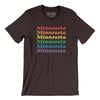 Minnesota Pride Men/Unisex T-Shirt-Chocolate/Brown-Allegiant Goods Co. Vintage Sports Apparel