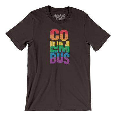 Columbus Ohio Pride Men/Unisex T-Shirt-Brown-Allegiant Goods Co. Vintage Sports Apparel