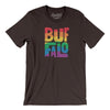 Buffalo New York Pride Men/Unisex T-Shirt-Brown-Allegiant Goods Co. Vintage Sports Apparel