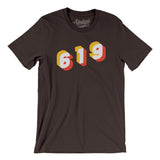 San Diego 619 Area Code Men/Unisex T-Shirt-Allegiant Goods Co. Vintage Sports Apparel