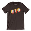 San Diego 619 Area Code Men/Unisex T-Shirt-Chocolate/Brown-Allegiant Goods Co. Vintage Sports Apparel