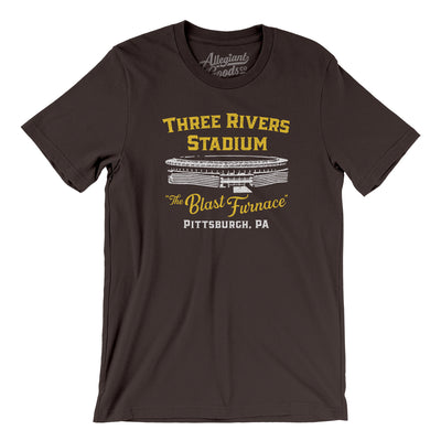 Pittsburgh Three Rivers Stadium Men/Unisex T-Shirt-Brown-Allegiant Goods Co. Vintage Sports Apparel