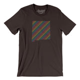 New Mexico Pride State Men/Unisex T-Shirt-Brown-Allegiant Goods Co. Vintage Sports Apparel