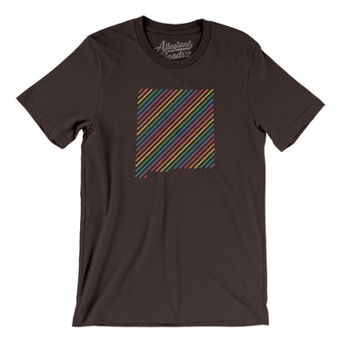 New Mexico Pride State Men/Unisex T-Shirt-Brown-Allegiant Goods Co. Vintage Sports Apparel