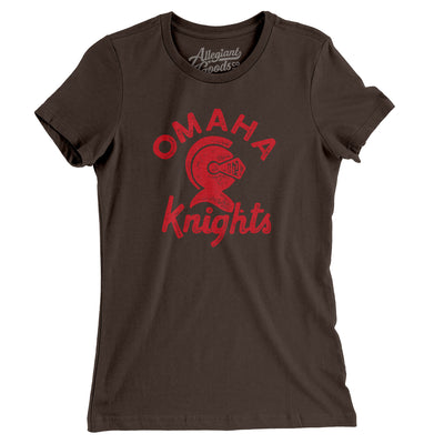 Omaha Knights Hockey Women's T-Shirt-Allegiant Goods Co. Vintage Sports Apparel