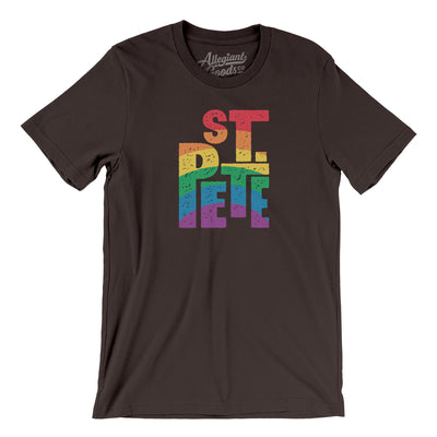 St. Petersburg Florida Pride Men/Unisex T-Shirt-Brown-Allegiant Goods Co. Vintage Sports Apparel