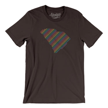 South Carolina Pride State Men/Unisex T-Shirt-Brown-Allegiant Goods Co. Vintage Sports Apparel