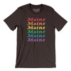 Maine Pride Men/Unisex T-Shirt-Chocolate/Brown-Allegiant Goods Co. Vintage Sports Apparel
