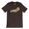 Pittsburgh Spirit Soccer Men/Unisex T-Shirt-Chocolate/Brown-Allegiant Goods Co. Vintage Sports Apparel