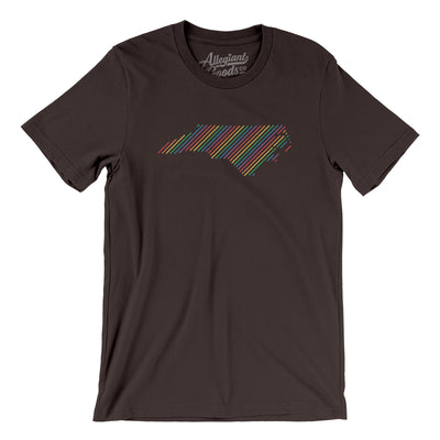 North Carolina Pride State Men/Unisex T-Shirt-Brown-Allegiant Goods Co. Vintage Sports Apparel