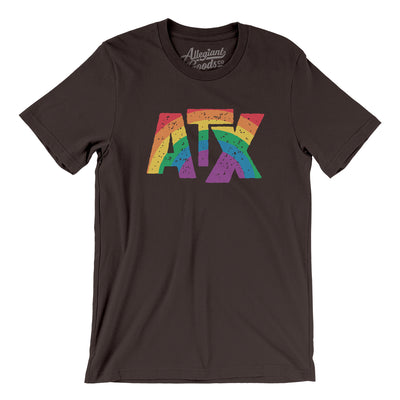 Austin Texas Pride Men/Unisex T-Shirt-Brown-Allegiant Goods Co. Vintage Sports Apparel