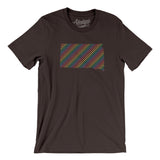 South Dakota Pride State Men/Unisex T-Shirt-Brown-Allegiant Goods Co. Vintage Sports Apparel