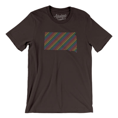 South Dakota Pride State Men/Unisex T-Shirt-Brown-Allegiant Goods Co. Vintage Sports Apparel