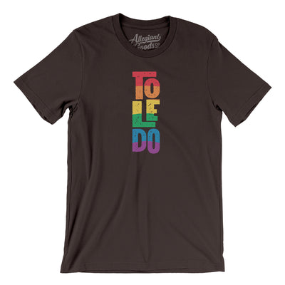 Toledo Ohio Pride Men/Unisex T-Shirt-Brown-Allegiant Goods Co. Vintage Sports Apparel