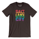 Salt Lake City Pride Men/Unisex T-Shirt-Allegiant Goods Co. Vintage Sports Apparel