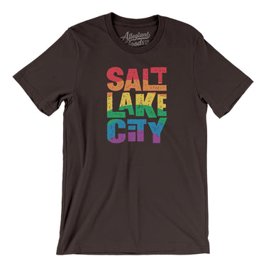 Salt Lake City Pride Men/Unisex T-Shirt-Allegiant Goods Co. Vintage Sports Apparel