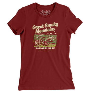 Great Smoky Mountains National Park Women's T-Shirt-Allegiant Goods Co. Vintage Sports Apparel