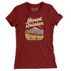 Mount Rainier National Park Women's T-Shirt-Maroon-Allegiant Goods Co. Vintage Sports Apparel