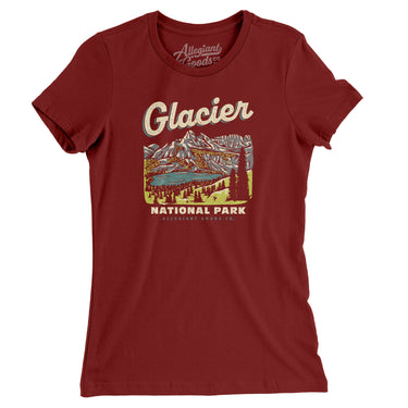 Glacier National Park Women's T-Shirt-Allegiant Goods Co. Vintage Sports Apparel