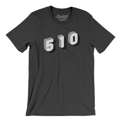 Oakland 510 Area Code Men/Unisex T-Shirt-Dark Grey Heather-Allegiant Goods Co. Vintage Sports Apparel