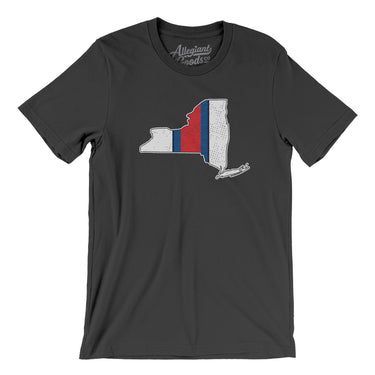 New York Helmet Stripes Men/Unisex T-Shirt-Allegiant Goods Co. Vintage Sports Apparel