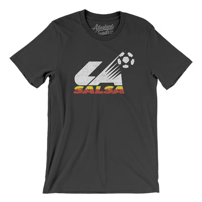 Los Angeles Salsa Soccer Men/Unisex T-Shirt-Dark Grey-Allegiant Goods Co. Vintage Sports Apparel