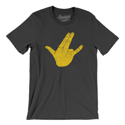 Shockers Hand Men/Unisex T-Shirt-Dark Grey-Allegiant Goods Co. Vintage Sports Apparel