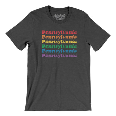 Pennsylvania Pride Men/Unisex T-Shirt-Dark Grey Heather-Allegiant Goods Co. Vintage Sports Apparel