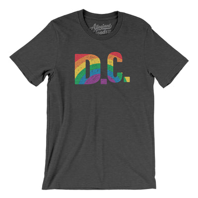 Washington D.C. Pride Men/Unisex T-Shirt-Dark Grey Heather-Allegiant Goods Co. Vintage Sports Apparel