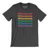 Wisconsin Pride Men/Unisex T-Shirt-Dark Grey Heather-Allegiant Goods Co. Vintage Sports Apparel